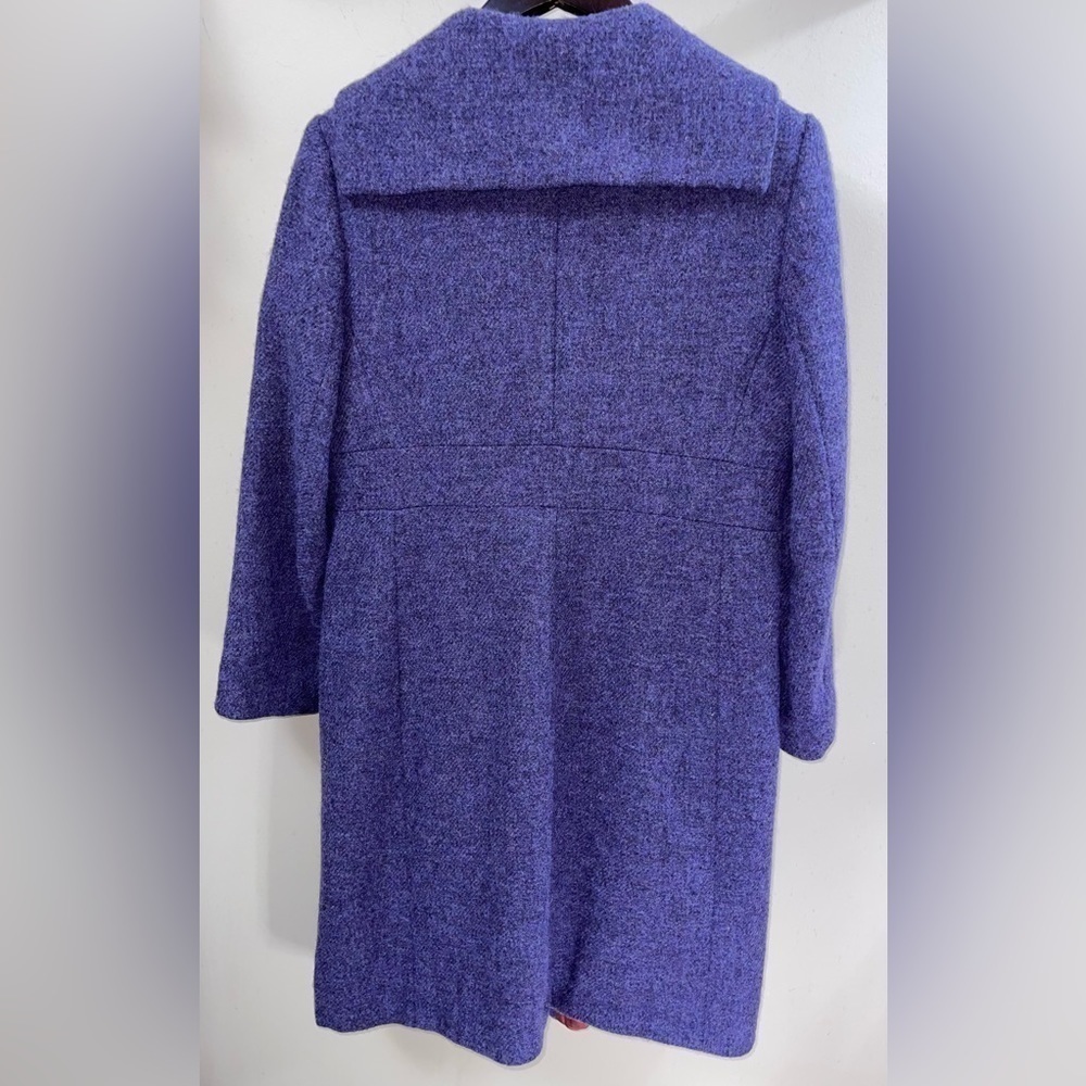 TOCCA 100% Wool Vintage Peacoat Plum Color Size 8 - Picture 2 of 12
